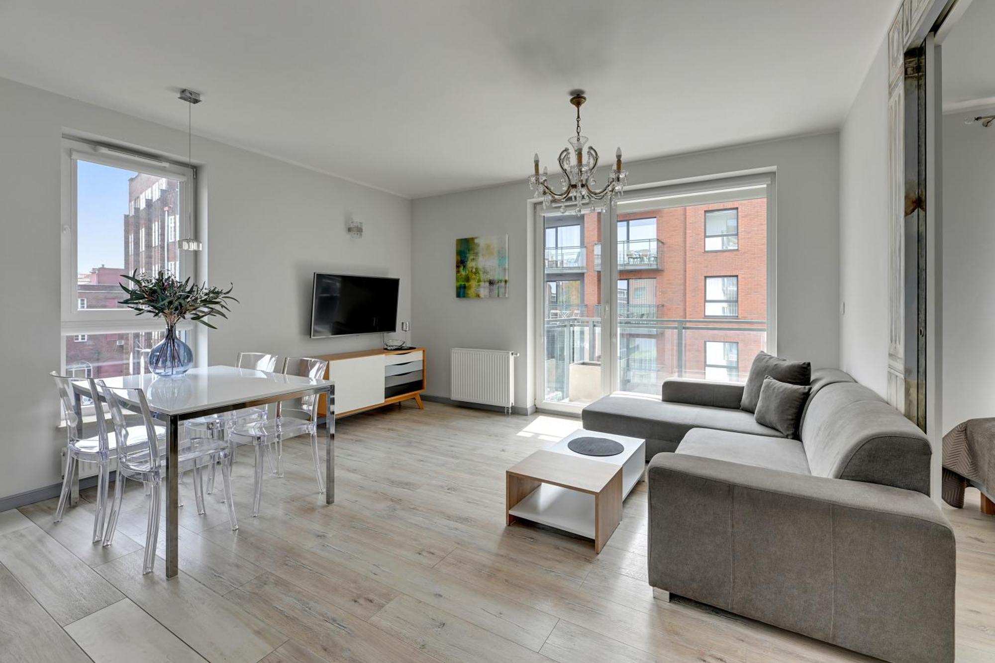 Bastion Walowa City Center & Parking By Downtown Apartments Gdansk Bagian luar foto